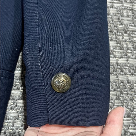Vintage Talbots | Navy Blue Wool Blazer - Picture 13 of 16